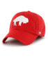 ფოტო #1 პროდუქტის Men's Red Distressed Buffalo Bills Gridiron Classics Franchise Legacy Fitted Hat