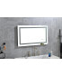 40x32 inch LED bathroom vanity mirror with anti-fog lights