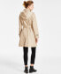 ფოტო #2 პროდუქტის Women's Hooded Double-Breasted Trench Coat