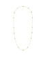 Avani Open Raindrop Layered Design Sterling Silver Diamond Necklace