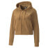 Фото #1 товара Puma Her Winterized Full Zip Hoodie Womens Brown Casual Outerwear 84983874