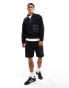 Armani Exchange co-ord half zip sweatshirt in black with zip pocket detailing