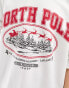 Miss Selfridge North Pole Christmas sweat in white