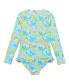 Фото #2 товара Toddler, Child Girls Lemon Drops LS Surf Suit