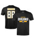 ფოტო #1 პროდუქტის Men's David Pastrnak Black Boston Bruins Richmond Player Name and Number T-shirt