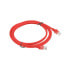 Фото #1 товара Жесткий сетевой кабель UTP кат. 6 Lanberg Красный