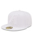 ფოტო #1 პროდუქტის Men's Arizona Diamondbacks White on White 59FIFTY Fitted Hat