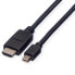 Фото #1 товара ROLINE Mini DisplayPort Cable - Mini DP-HDTV - M/M - 2 m - 2 m - Mini DisplayPort - Male - Male - Straight - Straight