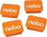 Фото #1 товара Магниты для досок NOBO, прямоугольные, 18x22 мм, 4 шт., оранжевые