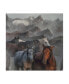 Фото #1 товара Huseyin Taskin Two Horses Fog Canvas Art - 20" x 25"