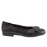 Trotters Aubrey T1850-001 Womens Black Leather Ballet Flats Shoes 6.5