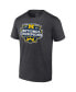 Фото #2 товара Men's Heather Charcoal Michigan Wolverines College Football Playoff 2023 National Champions Logo T-shirt
