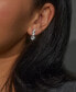 Silver-Tone Cubic Zirconia Graduated Triple Drop Earrings, Created for Macy's