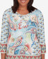 ფოტო #5 პროდუქტის Sedona Sky Women's Medallion Paisley Top