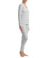 ფოტო #3 პროდუქტის Women's 2-Pc. Printed Legging Pajamas Set