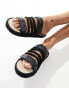 Фото #2 товара Public Desire Coral flatform sandal with rope straps in black