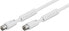 Фото #4 товара Wentronic Antenna Cable with Ferrite (80 dB) - Double Shielded - 2.5 m - Coaxial - Coaxial - White