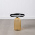 Side table 45 x 45 x 47 cm Crystal Black Metal Amber