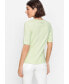 ფოტო #2 პროდუქტის Women's 100% Cotton Short Sleeve Solid Round Neck T-Shirt