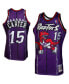 Фото #1 товара Men's Vince Carter Toronto Raptors 1998-1999 Throwback Authentic Jersey - Purple