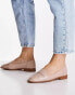 Фото #4 товара ASOS DESIGN Mussy loafer flat shoes in blush