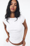 RIBBED BOAT NECK TOP