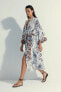 Фото #14 товара Пляжное платье Nefes Istanbul с тропическим узором из 100% хлопка A4143ax23hs
