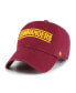 ფოტო #3 პროდუქტის Men's Burgundy Washington Commanders Script Clean Up Adjustable Hat