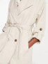 Фото #5 товара Stradivarius trench coat in light stone