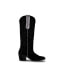 Фото #3 товара Women's Knee-High Black Suede Leather Western Boots Fenix by