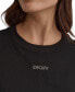 ფოტო #5 პროდუქტის Women's Cotton Stud Logo Knot-Front T-Shirt