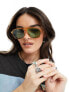 Фото #1 товара AIRE monoceros aviator sunglasses in tort with khaki lens