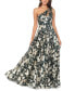 ფოტო #1 პროდუქტის Metallic-Floral One-Shoulder Gown