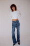 Plain knit cropped sweater