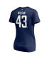 ფოტო #4 პროდუქტის Women's Tom Wilson Navy Washington Capitals 2020/21 Alternate Authentic Stack Name and Number V-Neck T-shirt