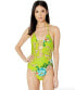 Фото #1 товара Isabella Rose 264675 Women's Zen Blossom One-piece Swimsuit Size Large