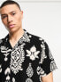 ASOS DESIGN relaxed revere shirt in aztec print