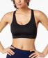 Ideology Women's Strappy Back Medium Support Sports Bra Noir M