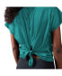 ფოტო #2 პროდუქტის Women's Aqua Miami Dolphins Abigail Back Slit T-shirt