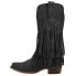 Roper Rickrack Snip Toe Cowboy Womens Black Casual Boots 09-021-1566-2702