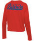 Фото #4 товара Women's Red New England Patriots Pocket Thermal Long Sleeve T-shirt