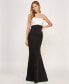 Фото #1 товара Juniors' Back-Bow Contrast Mermaid Gown, Created for Macy's