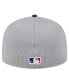 Men's Gray Los Angeles Dodgers Pivot Mesh 59FIFTY Fitted Hat