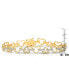 ფოტო #2 პროდუქტის Gleaming Gold-Plated Heart Bracelet with Cubic Zirconia