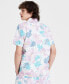 Фото #2 товара Men's Archie Regular-Fit Leaf-Print Button-Down Camp Shirt, Created for Macy's
