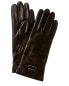 Portolano Cashmere-Lined Leather Gloves Women's Black 6.5