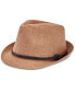 Фото #1 товара Men's Paper Straw Vintage-Inspired Fedora Hat