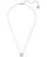 Фото #4 товара Swarovski silver-Tone Dancing Crystal Pendant Necklace, 14-7/8" + 2" extender
