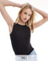 Pieces Tall seamless bodysuit in black