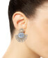 ფოტო #2 პროდუქტის Mother-of-Pearl Two-Tone Fan Drop Earrings in Sterling Silver & 14k Gold-Plate